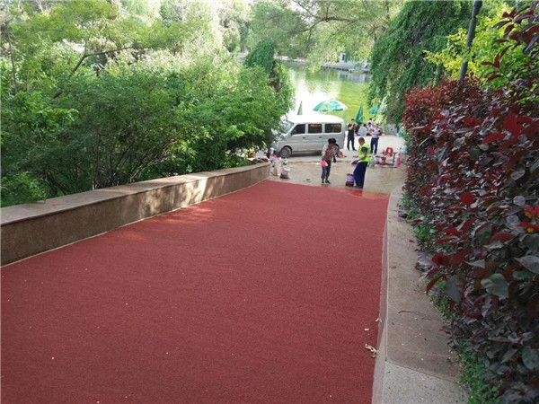 璧山彩色路面施工
